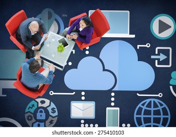 Cloud Computing Network Online Internet Storage Concept