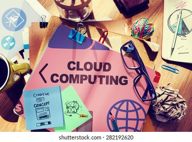 Cloud Computing Network Online Internet Storage Concept