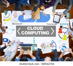Cloud Computing Network Online Internet Storage Concept