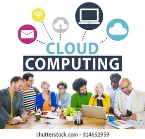Cloud Computing Network Online Internet Storage Concept