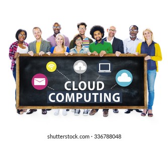 Cloud Computing Network Online Internet Storage Concept