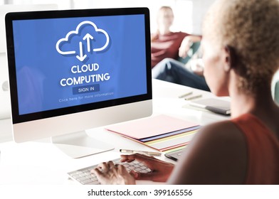 Cloud Computing Network Storage Technology Data Concept