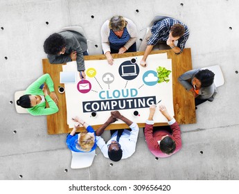 Cloud Computing Online Internet Sharing Storage Concept