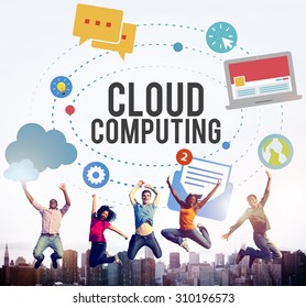 Cloud Computing Online Internet Sharing Storage Concept