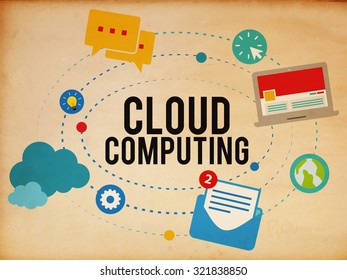 Cloud Computing Online Internet Sharing Storage Concept