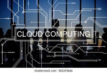 Cloud Computing Online Technology Circuit Board Concept