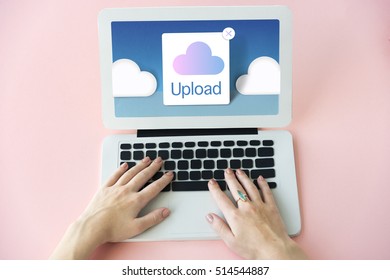 Cloud Computing Storage Icon Concept