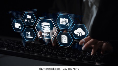 Cloud computing, cloud strategy, and cloud technology transforming digital infrastructure with scalable services, secure data storage, and cloud-based digital business solutions. Muxer