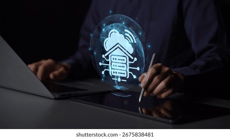 Cloud computing, cloud strategy, and cloud technology transforming digital infrastructure with scalable services, secure data storage, and cloud-based digital business solutions. Muxer