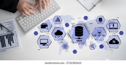 Cloud computing, cloud strategy, and cloud technology transforming digital infrastructure with scalable services, secure data storage, and cloud-based digital business solutions. Spline