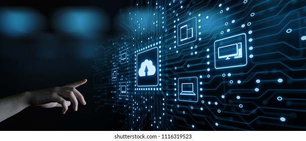 Cloud Computing Technology Internet Storage Network Concept. - Shutterstock ID 1116319523