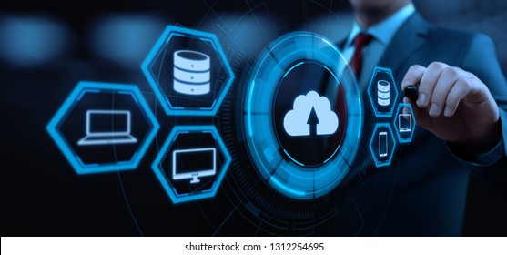 Cloud Computing Technology Internet Storage Network Concept.