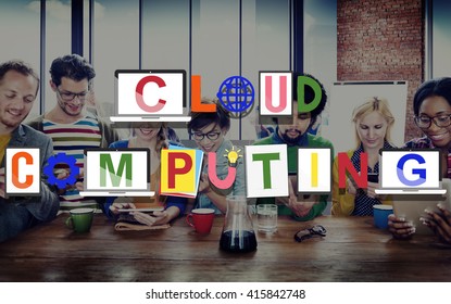 Cloud Computing Technology Online Concept
