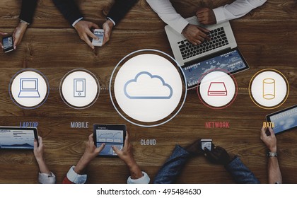 Cloud Connection Communication Networking Concept