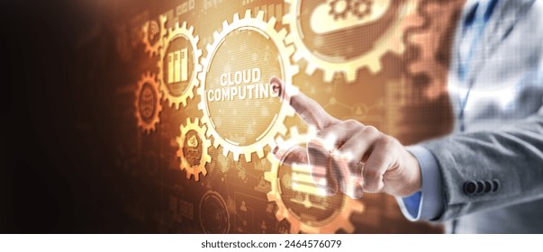 Cloud connection technology. Data transfer computing technology