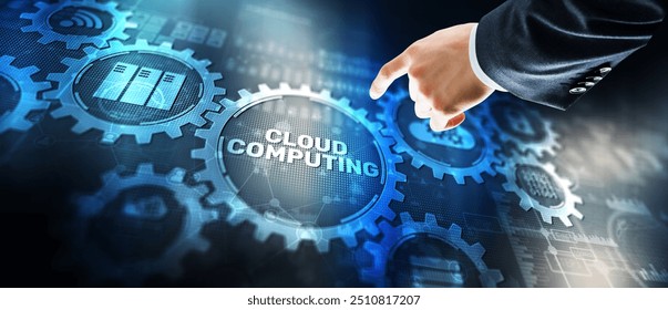 Cloud connection technology. Data transfer computing technology