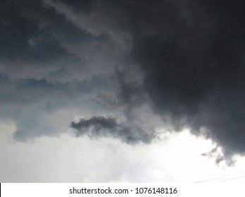 cloud cumulonimbus with various shades of gray, foreboding rain, SP, Brazil - Shutterstock ID 1076148116