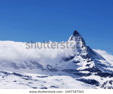 Similar – Matterhorn in clouds