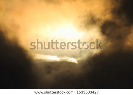 cloud formations over the atlantic