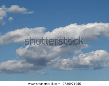 Cloud formations in the sky creating natural atmospheric weather background and outdoor environment