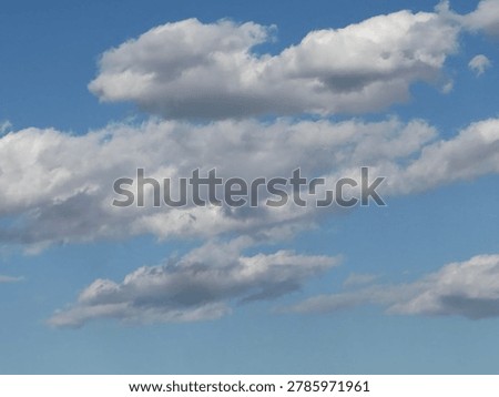 Cloud formations in the sky creating natural atmospheric weather background and outdoor environment