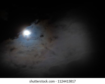 Cloud in full moon light