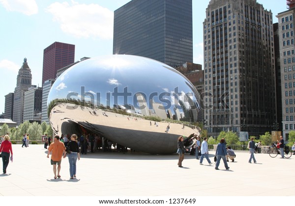 Cloud Gate Downtown Chicagos Millennium Park Stock Photo Edit Now