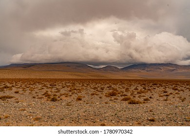 Cloud and mountains in the desert