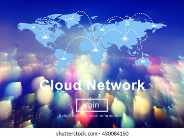 Cloud Network Communication Connection Web Concept