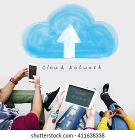 Cloud Network Connecting Technology Internet Online Concept