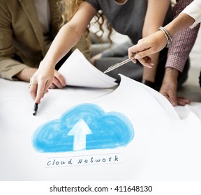 Cloud Network Connecting Technology Internet Online Concept