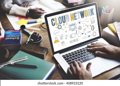 Cloud Network Connection Data Information Storage Concept