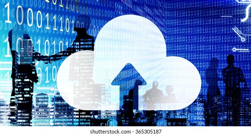 Cloud Network Connection Information Share Storage Concept
