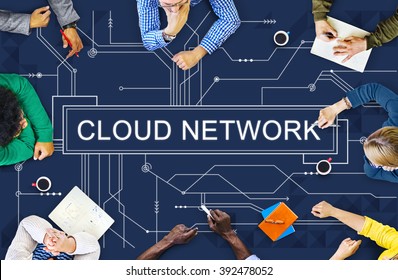 Cloud Network Connection Networking Technology Concept
