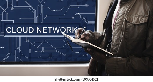 Cloud Network Connection Networking Technology Concept