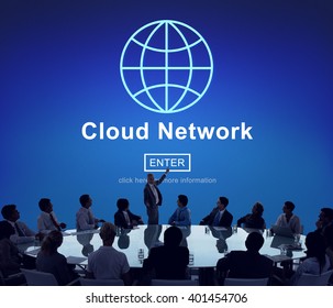 Cloud Network Connection Networking Technology Concept