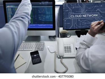 Cloud Network Connection Networking Technology Concept