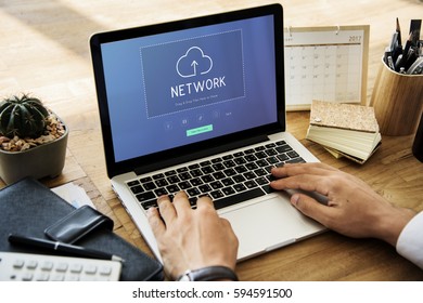 Cloud Network Data Backup Concept