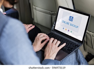 Cloud Network Data Backup Concept