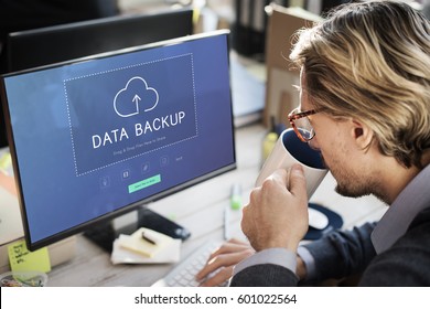 Cloud Network Data Backup Concept