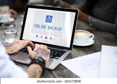 Cloud Network Data Backup Concept