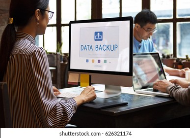 Cloud Network Data Backup Concept