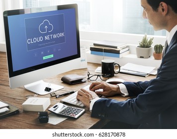 Cloud Network Data Backup Concept