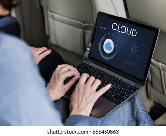 Cloud Network Online Storage Database Server Graphic