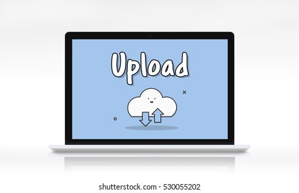 Cloud Networking Data Storage Online Technology Concept