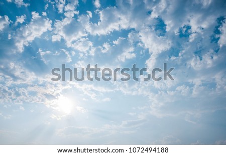 cloud on skyblue