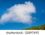 cloud over the hill