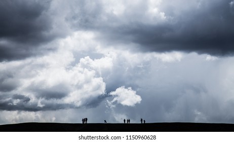 Cloud over a volcano
