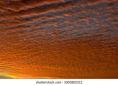 Cloud pattern during stunning sunset