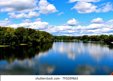 Cloud Reflection In Connecticut River